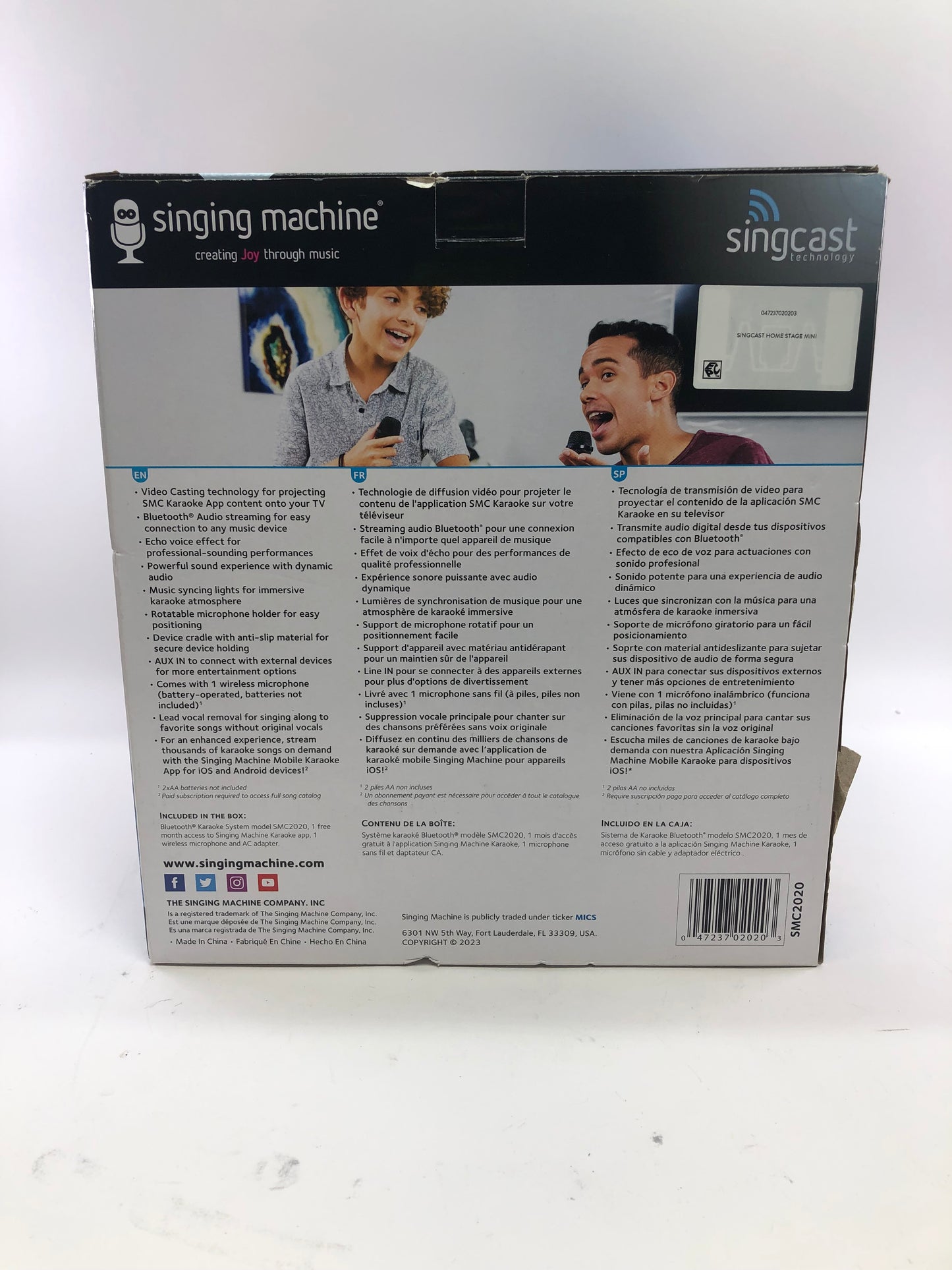 New Singcast Home Stage Mini SMC2020 Karaoke System