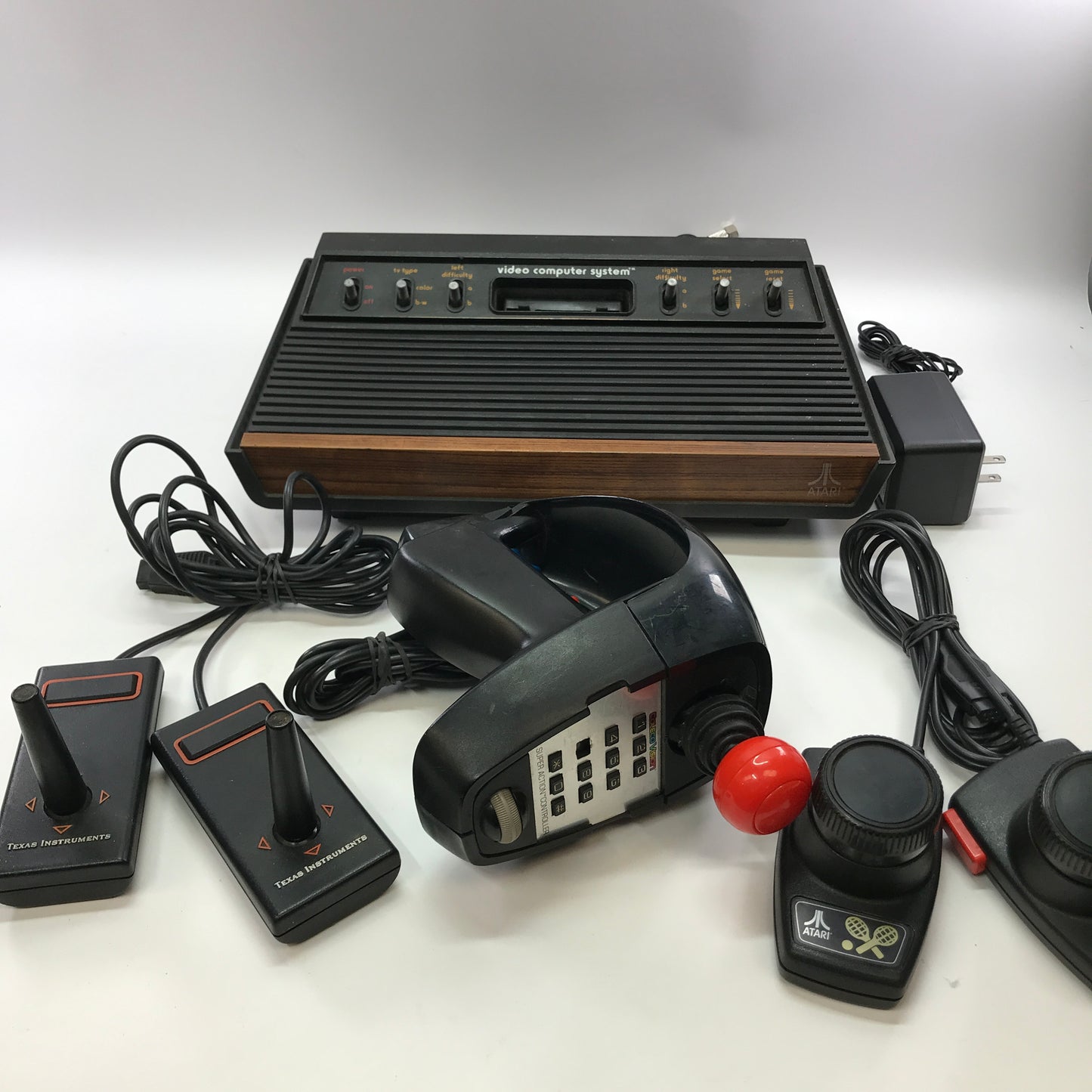 Atari 2600 w/ Paddle Controller, Super Action Controller and TI Joystick