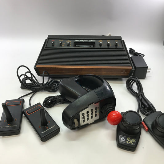 Atari 2600 w/ Paddle Controller, Super Action Controller and TI Joystick