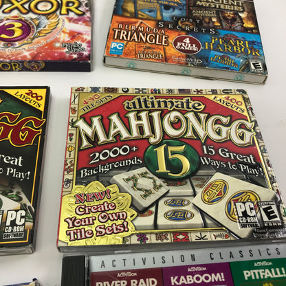Lot of 9 Find-It, Multi-Game Packs for PC [Luxor, Mahjongg, Atari2600 and More]
