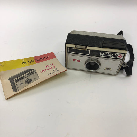 Kodak Instamatic 100 35MM Film Camera w Instruction Booklet