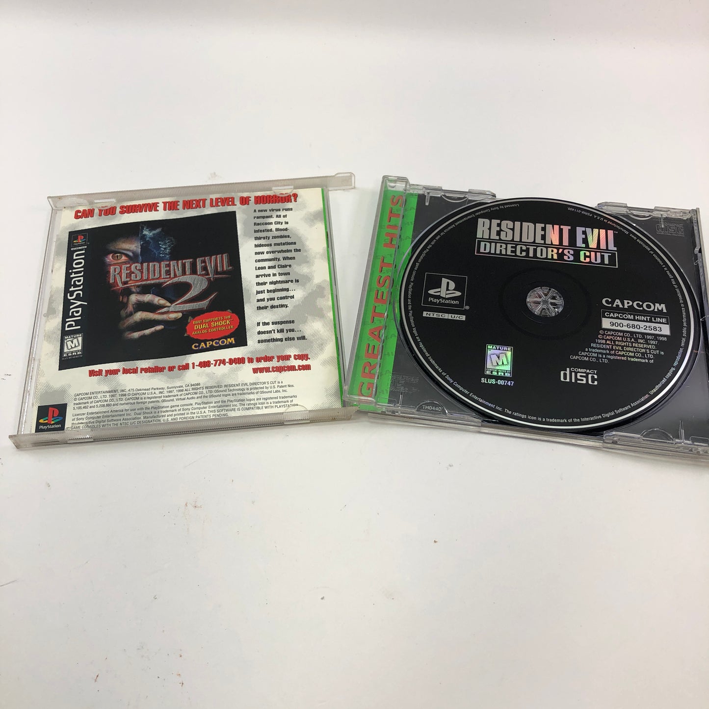 Resident Evil Director's Cut [Greatest Hits] (Sony PlayStation 1 PS1, 1998)