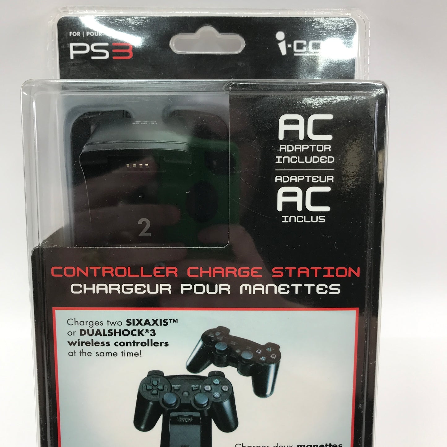 New Icon Ps3 Controller Charging Station 1610F-02 for DualShock 3 Controllers