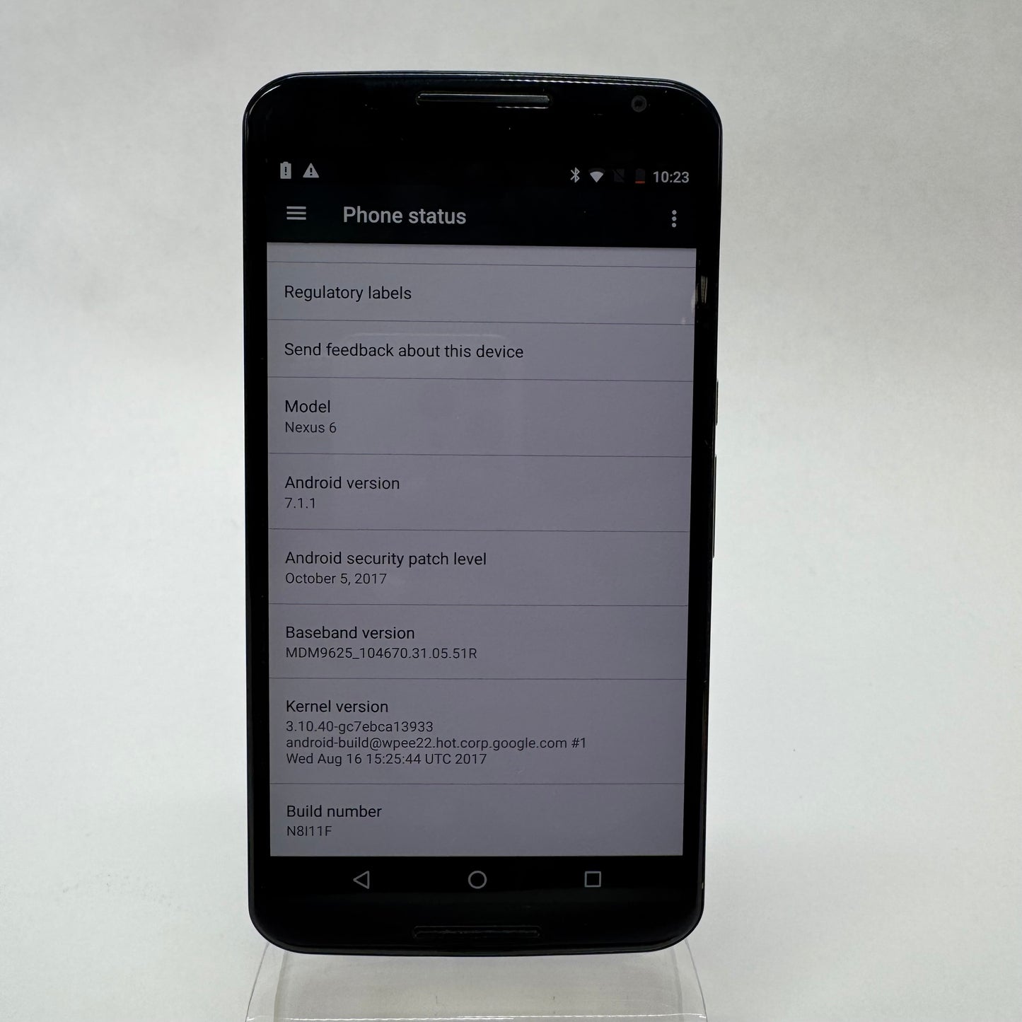 Motorola nexus 6 32GB 7.1.1 Midnight Blue XT1103