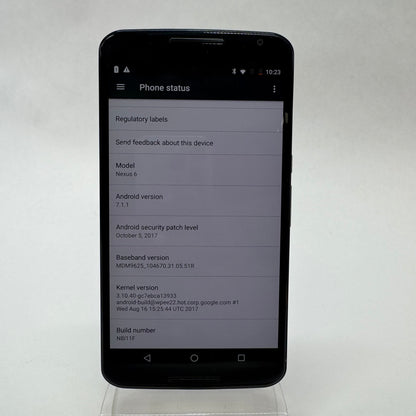 Motorola nexus 6 32GB 7.1.1 Midnight Blue XT1103