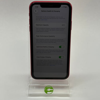 Unlocked Apple iPhone 11 64GB 26.2.1 Red MWL92LL/A