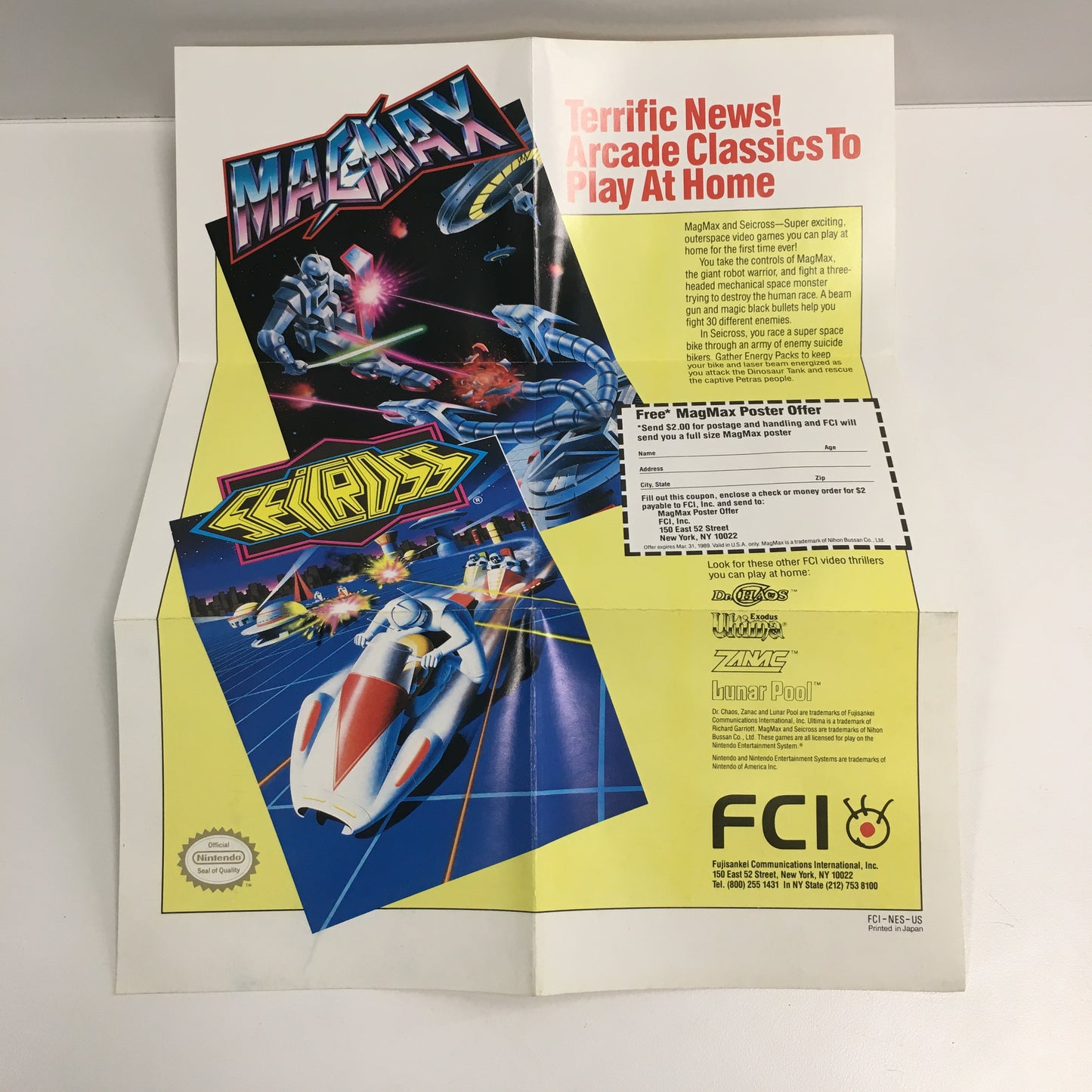 MagMax (Nintendo NES, 1988) Tested Works