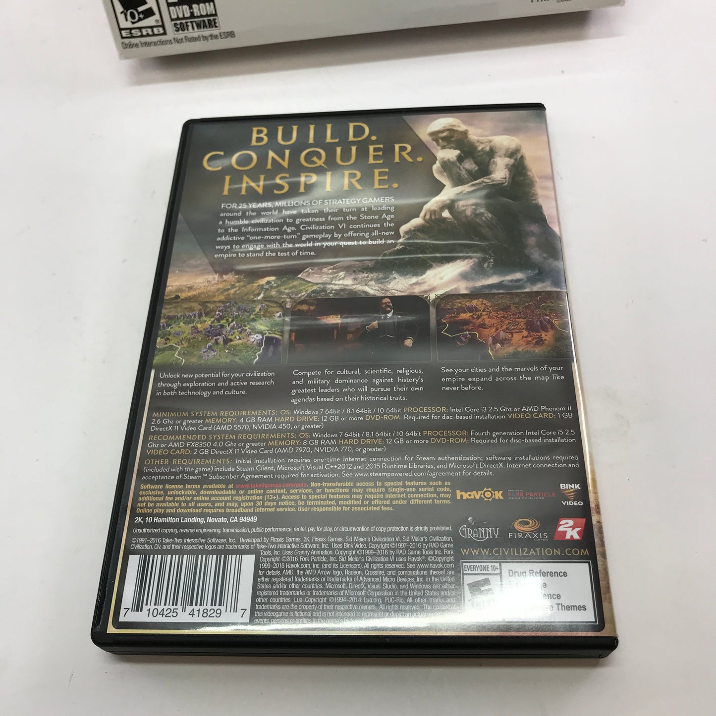Civilization VI [Anniversary Edition] (PC, 2016) Complete in Box w/ Coins, CIB