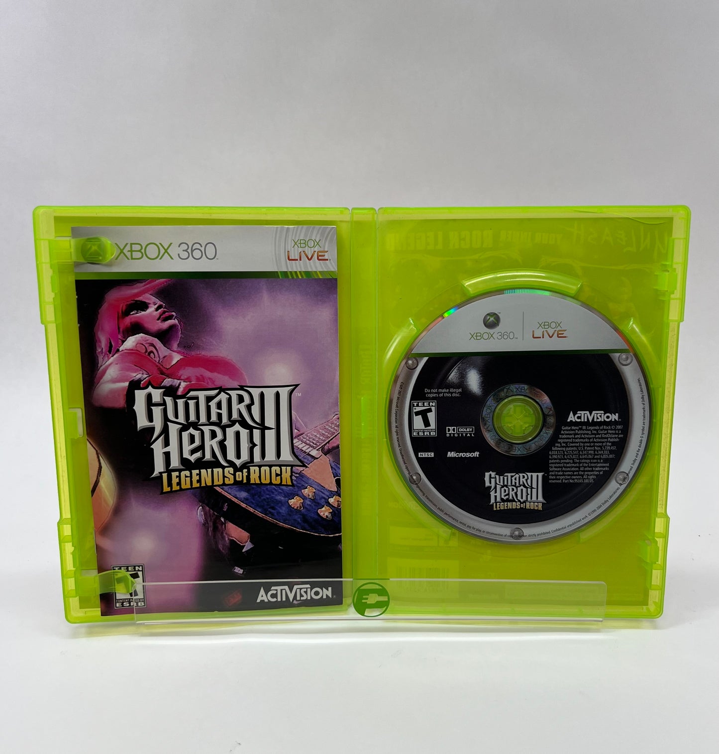 Guitar Hero III Legends of Rock (Microsoft Xbox 360, 2007)