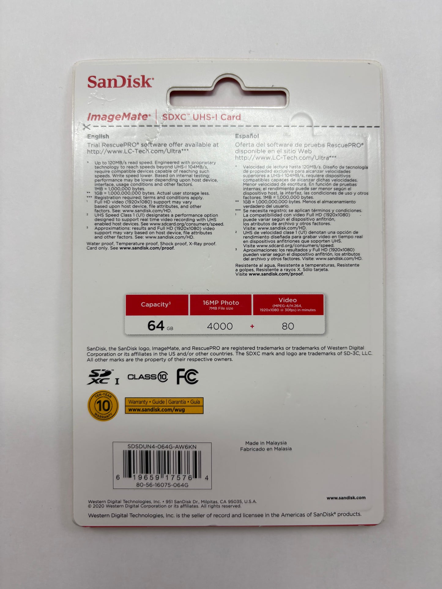 New SanDisk Assorted USB Drives & SDHC Cards