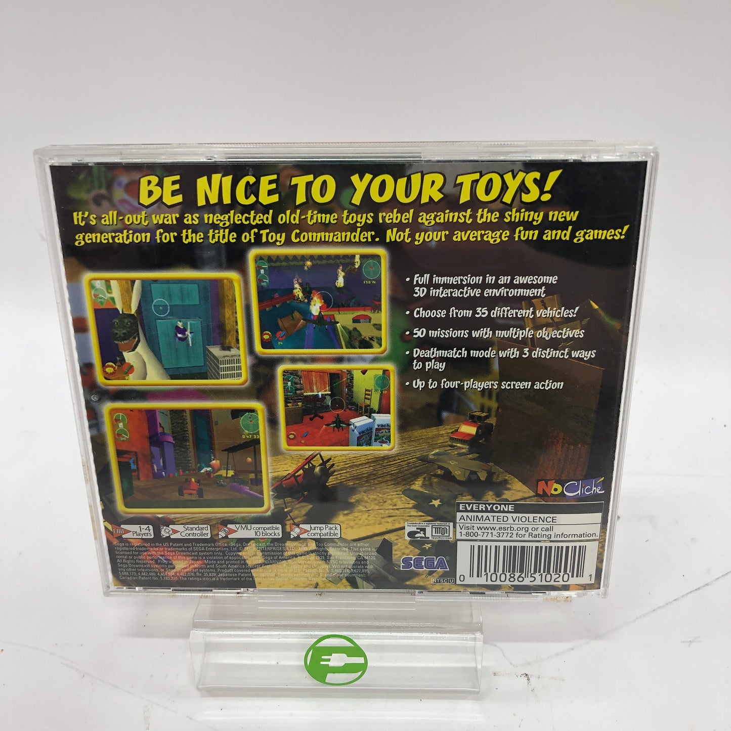 Toy Commander (Sega Dreamcast, 1999) Complete in Box w/ Manual, CIB