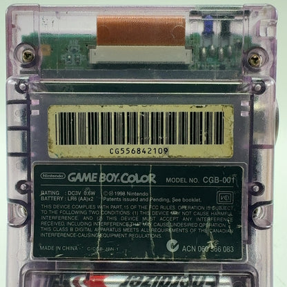 Nintendo Game Boy Color Handheld Only CGB-001 Atomic Purple