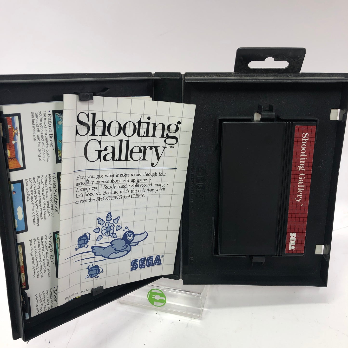 Shooting Gallery (Sega Master System, 1986) Complete in Original Box, CIB