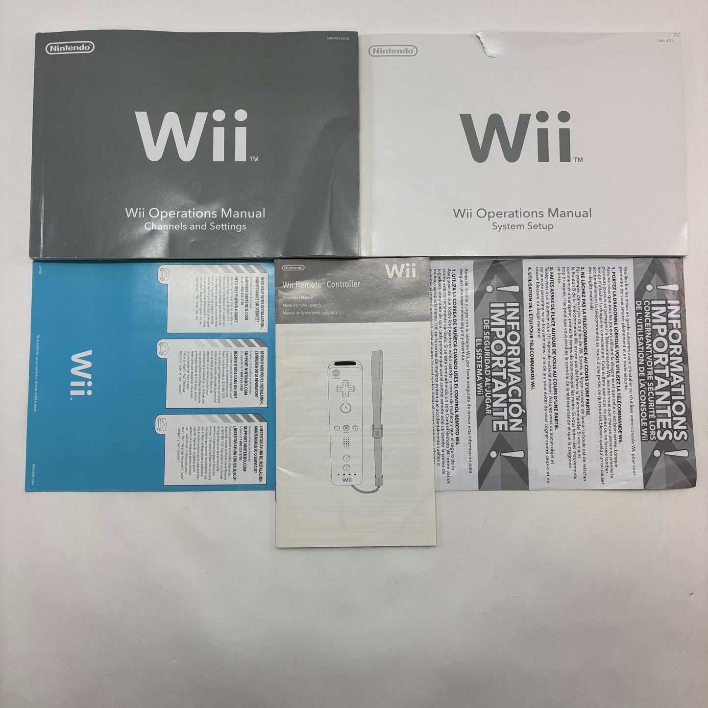 Nintendo Wii Video Game Console RVL-001 White