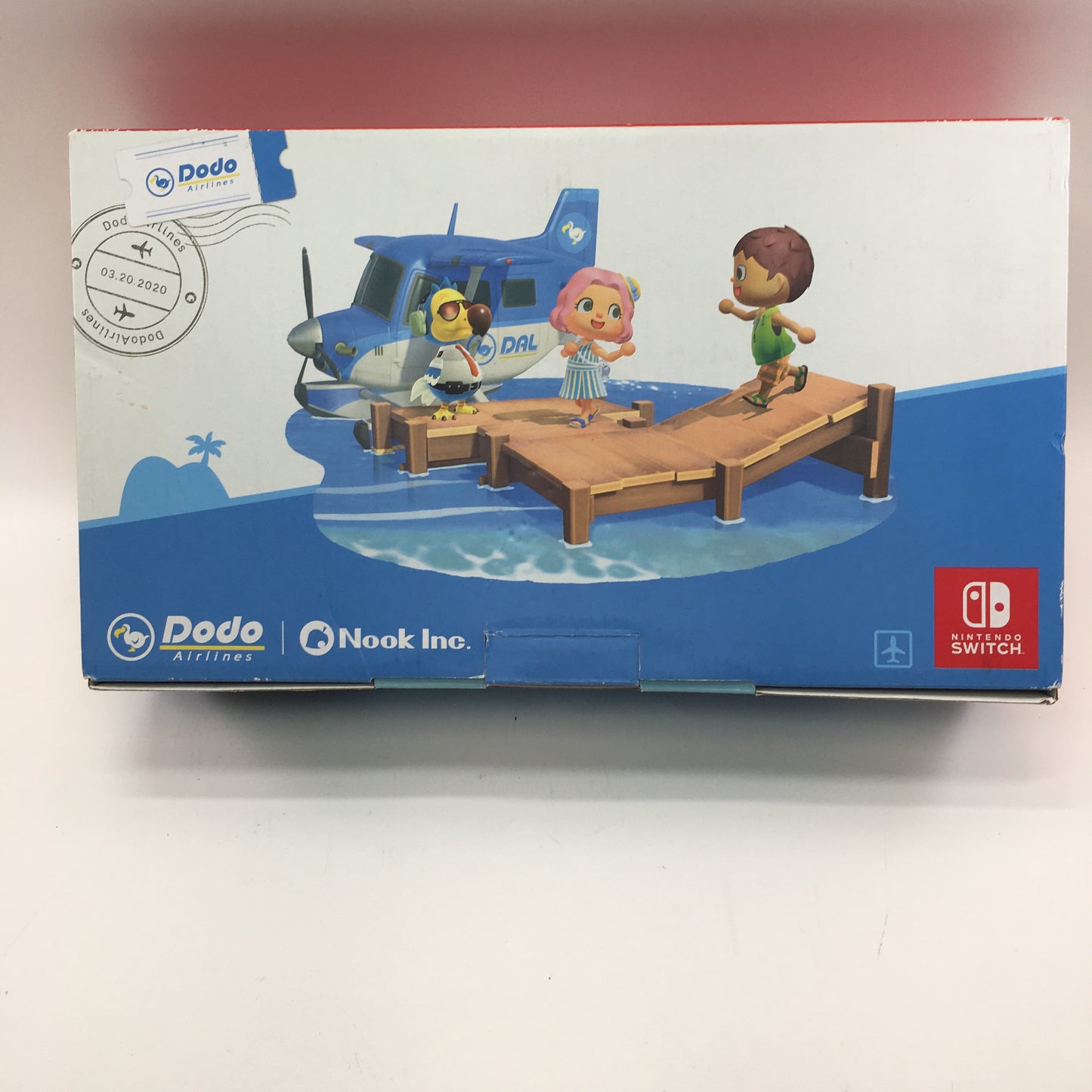 Nintendo Switch v1 Video Game Console HAC-001 Animal Crossing Edition w Box