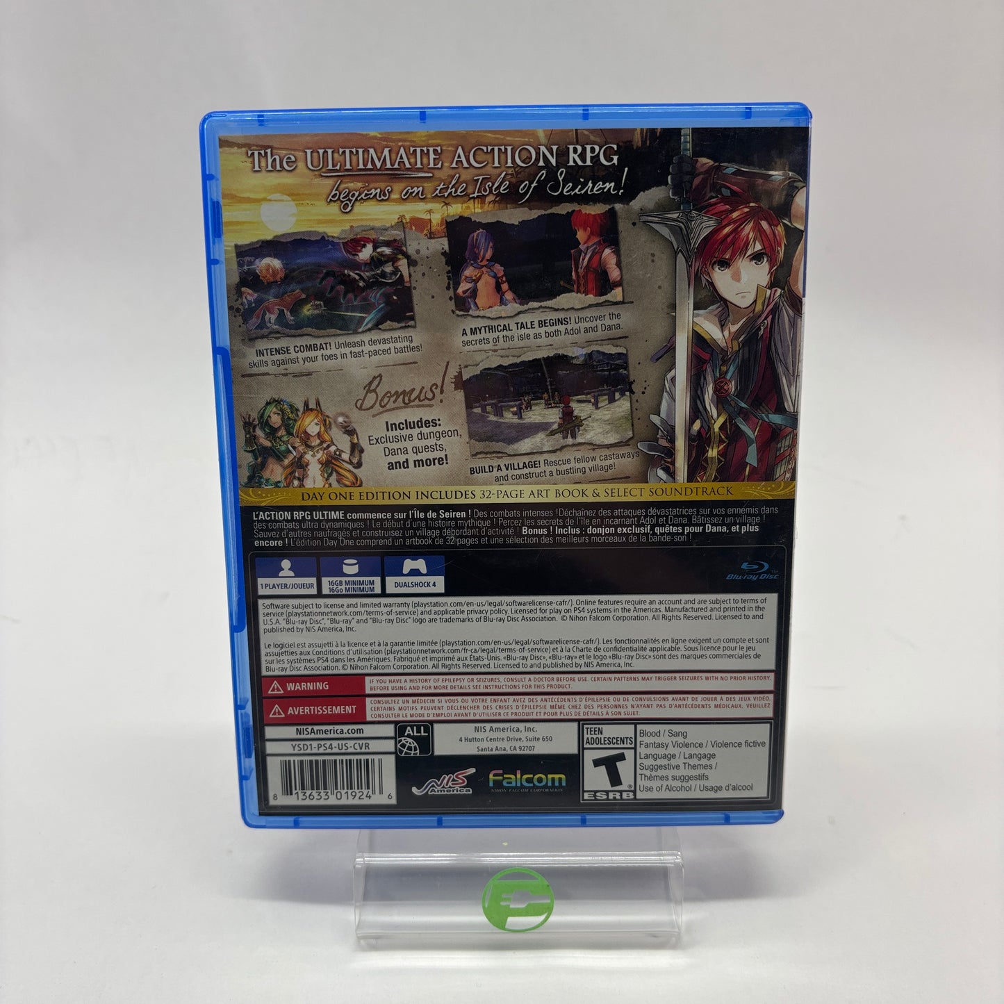 Ys VIII: Lacrimosa of DANA [Day One] (Sony PlayStation 4 PS4, 2017)