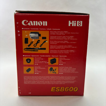 Canon ES8600 0.27MP Hi8 Analog camcorder