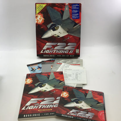 F-22 Lightning II (PC, 1995) Complete in Original Big Box CIB