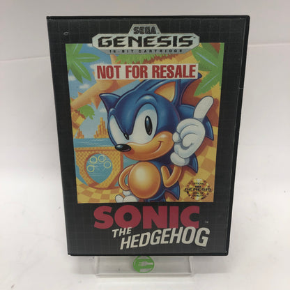 Sonic the Hedgehog (Sega Genesis, 1991) CIB, Not For Resale Label