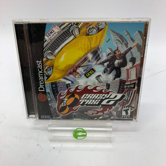 Crazy Taxi 2 (Sega Dreamcast, 2001) Complete in Original Box w Manual, CIB