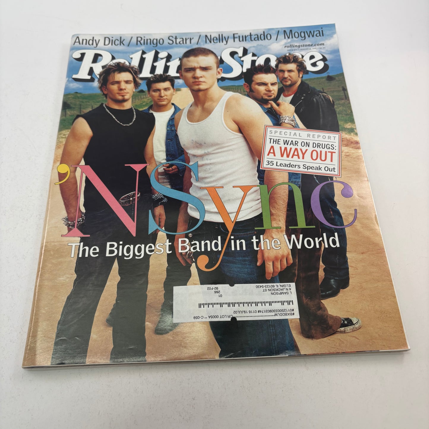 Lot of 5 RollingStones Magazine From 2001 ISSUE'S