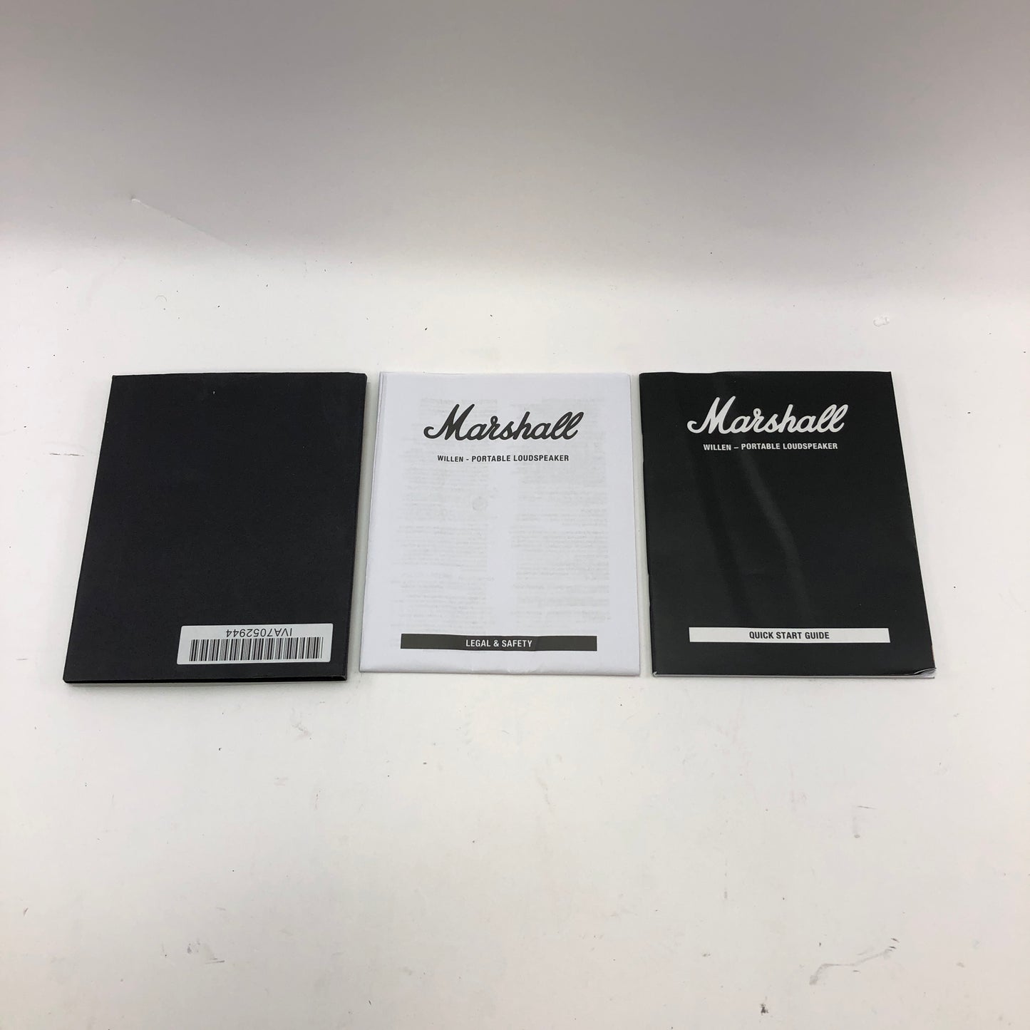 Marshall Willen Portable Bluetooth Speaker Black Tested and Working