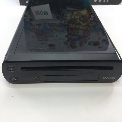 Nintendo Wii U Video Game Console Black CIB Tested and Working w Both Games