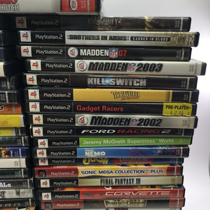 Lot of 79 Sony PlayStation 2 PS2 Games [Call of Duty, Kingdom Hearts and More]