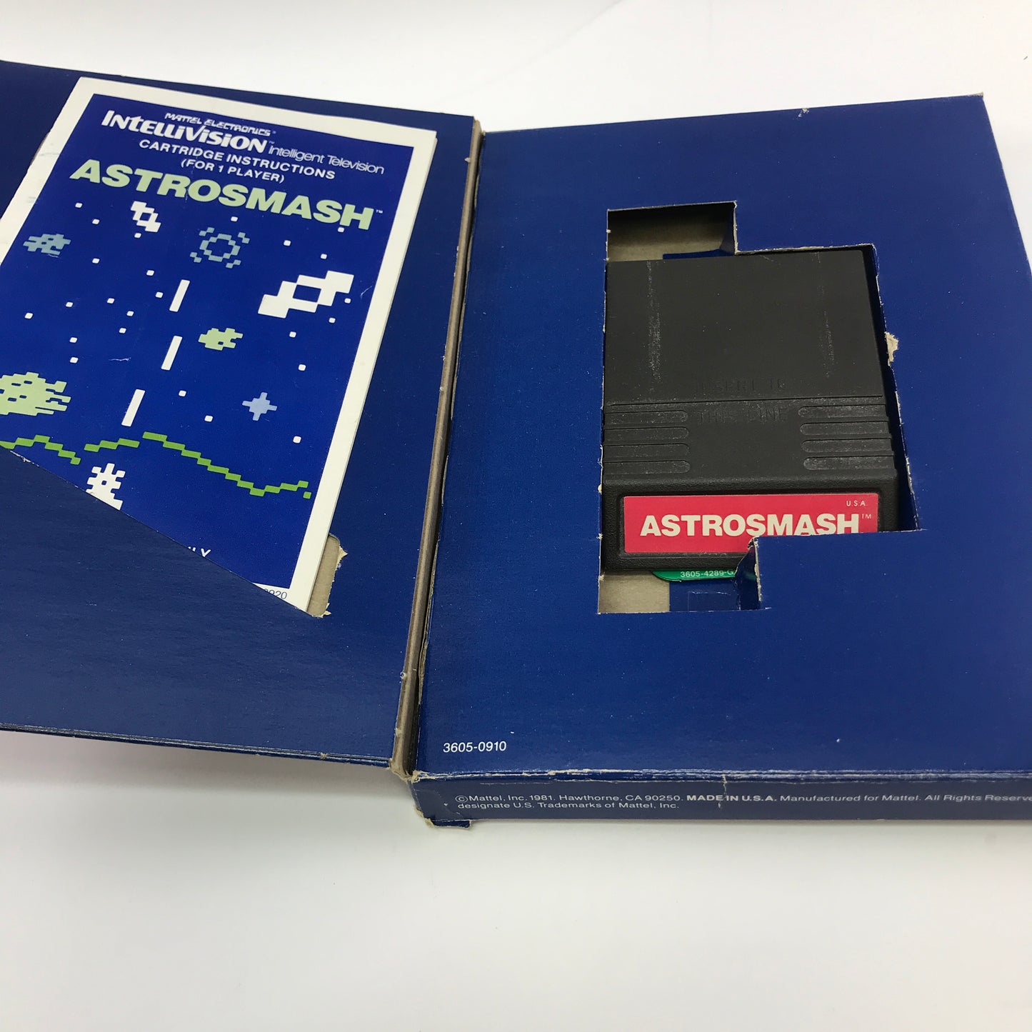 Astrosmash and Las Vegas Poker & Blackjack  Intellivision Master Component Games
