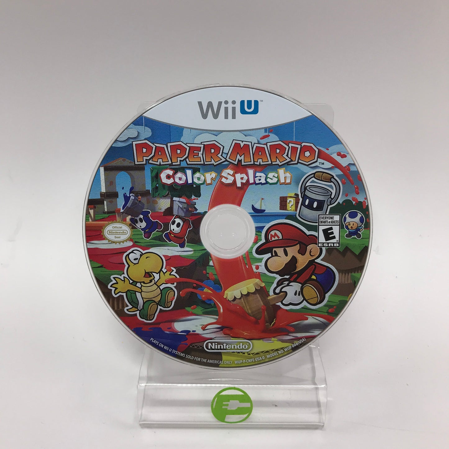 Paper Mario Color Splash (Nintendo Wii U, 2016) Disc Only
