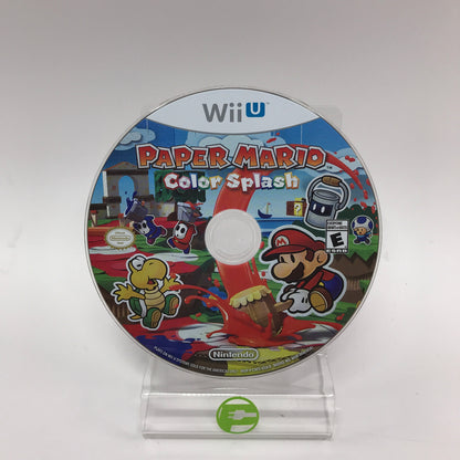 Paper Mario Color Splash (Nintendo Wii U, 2016) Disc Only
