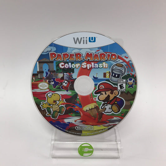 Paper Mario Color Splash (Nintendo Wii U, 2016) Disc Only