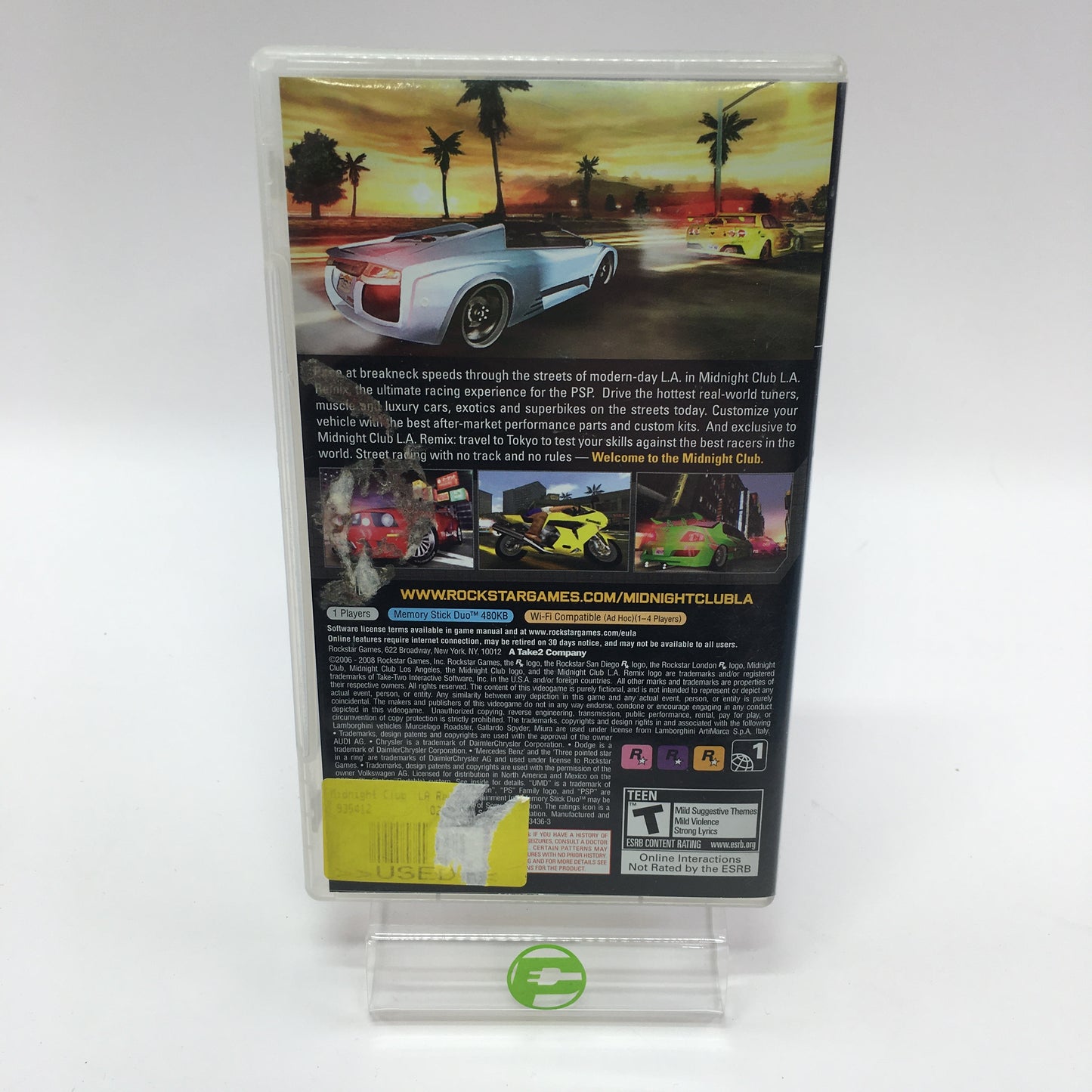 Midnight Club LA Remix (Sony PlayStation Portable PSP, 2008) CIB