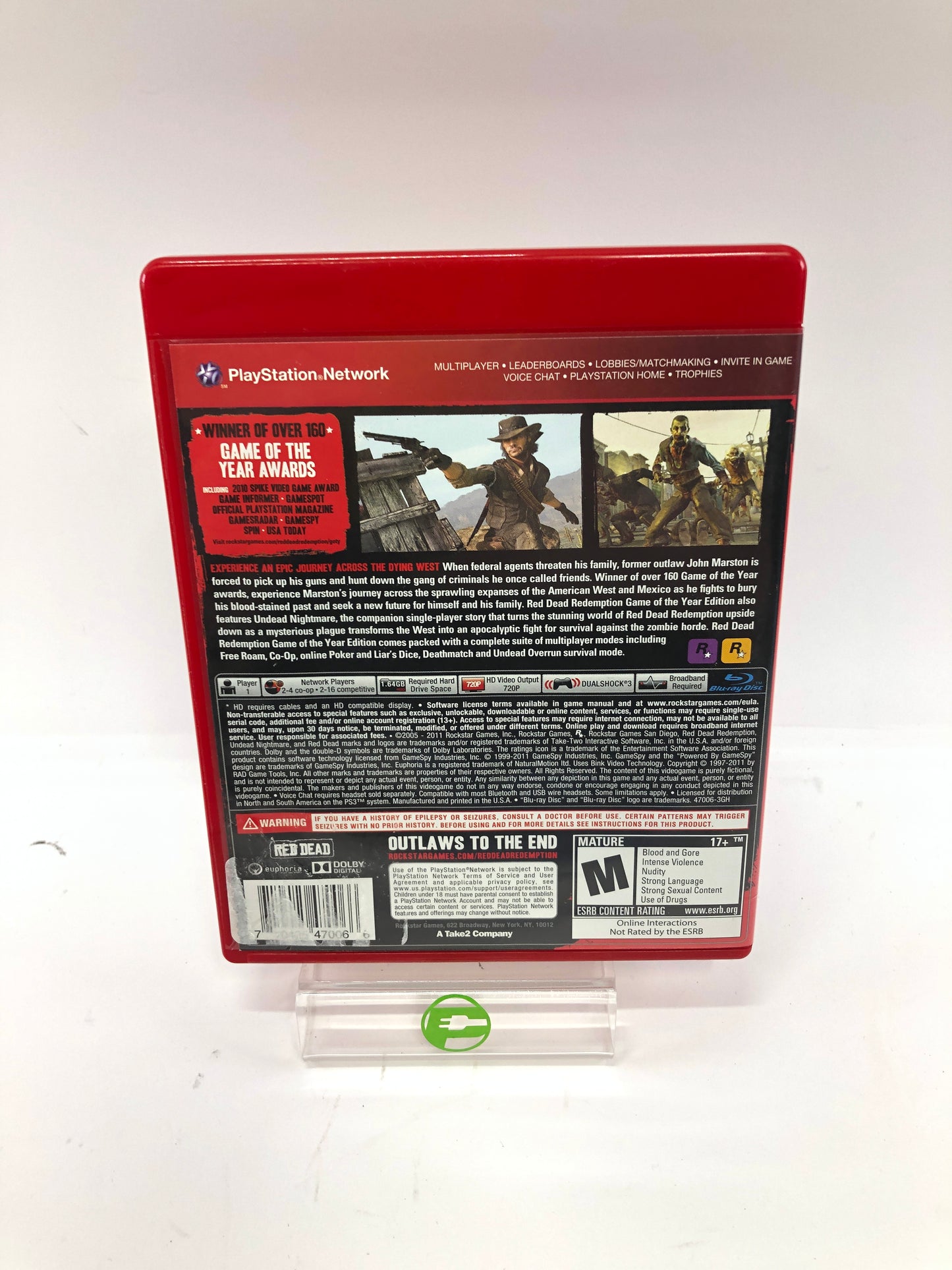 Red Dead Redemption:Game of the Year Edition [Greatest Hits](PlayStation 3, PS3)
