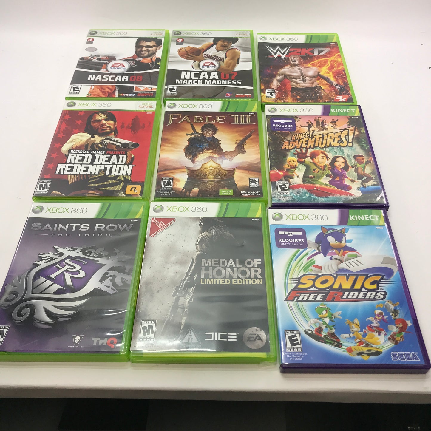 Lot of 133 Microsoft Xbox 360 Games [Call of Duty, Gears of War and More]