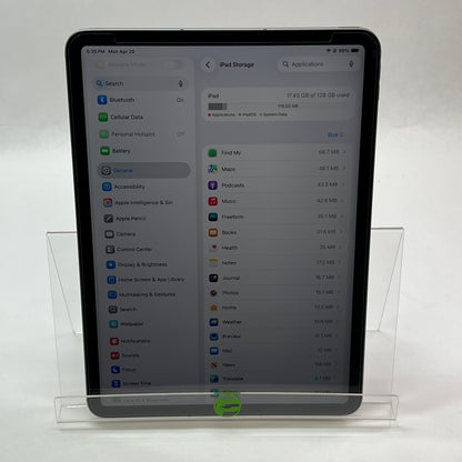 Factory Unlocked Apple iPad Pro 11" 4th Gen 128GB Space Gray MP553LL/A