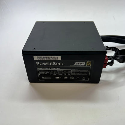 Misc Power supply PS 650GSM 80 Plus Gold 650W Semi Modular Power Supply