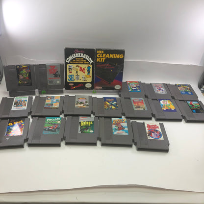 Lot of 18 Nintendo NES Games with NES Cleaning Kit 