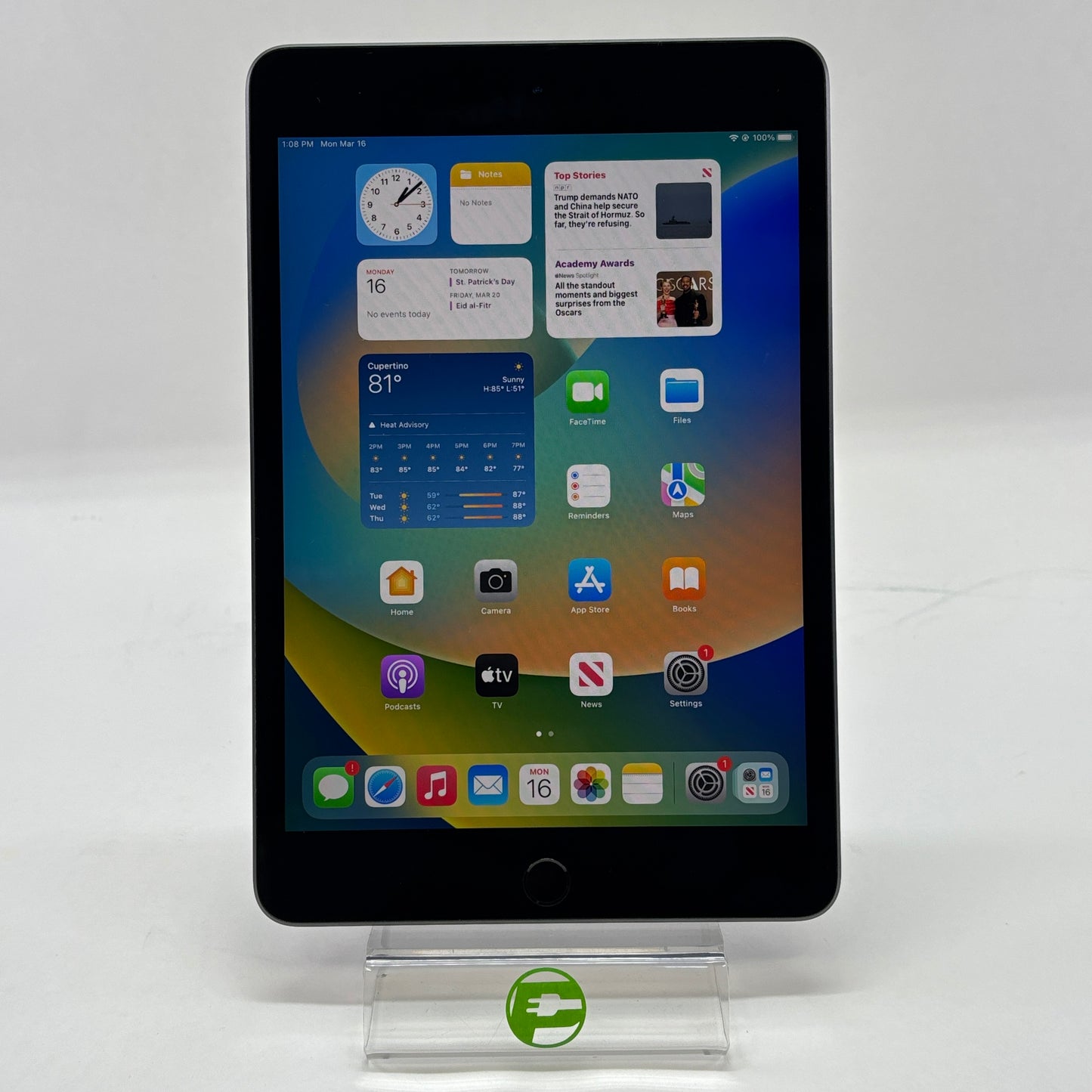 WiFi Only Apple iPad Mini 5th Gen 64GB Silver MUQW2LL/A