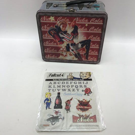 Fallout Collectable Nuka Bola Lunch Box w Sticker Set
