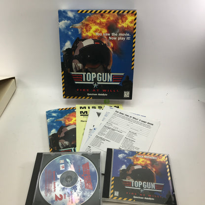 Top Gun Fire at Will (PC, 1996) Complete in Original Big Box CIB