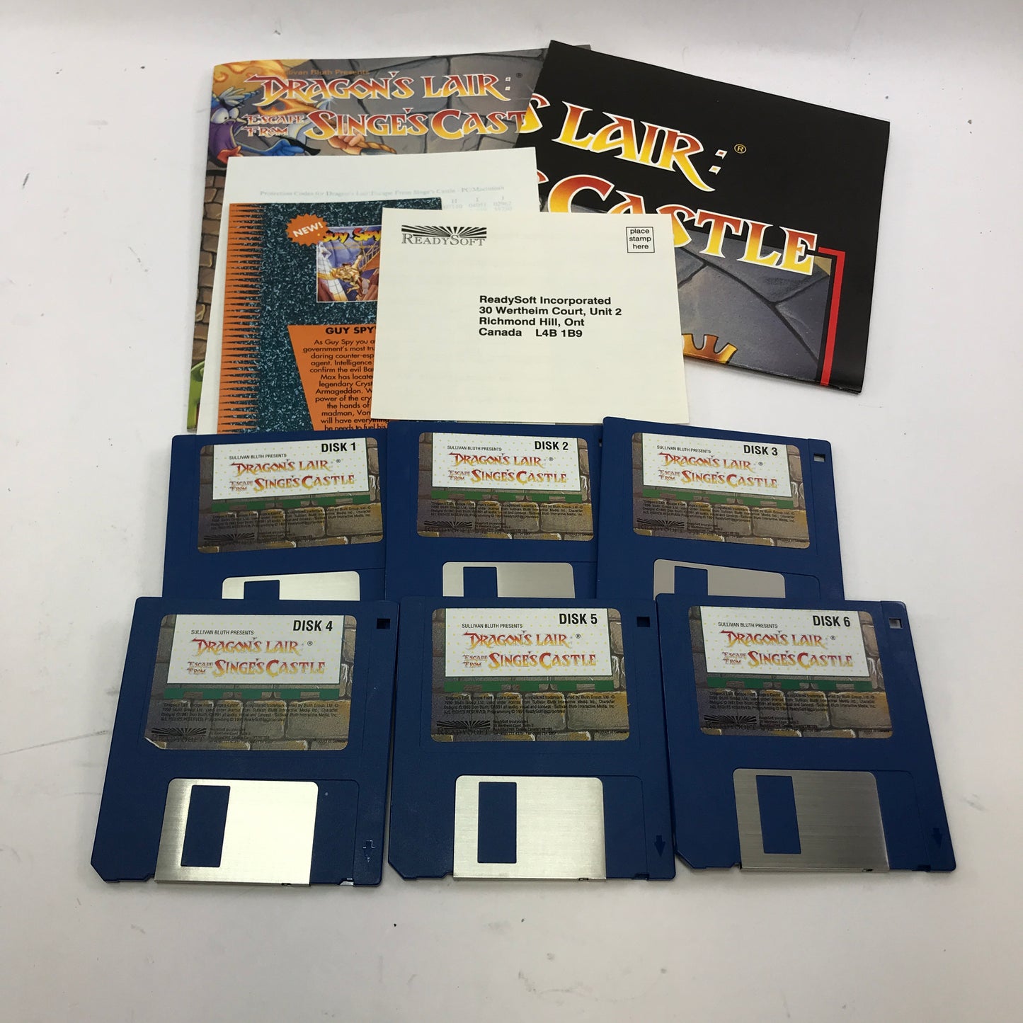 Dragon’s Lair: Escape from Singe’s Castle (PC, 1991) in Original Box w Poster