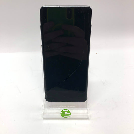 Broken Verizon Samsung Galaxy S10 Plus 128GB SM-G975U1 Cracked Screen Parts Only