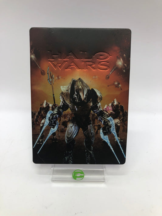 Halo Wars (Microsoft Xbox 360, 2009) CIB Steel Book Case
