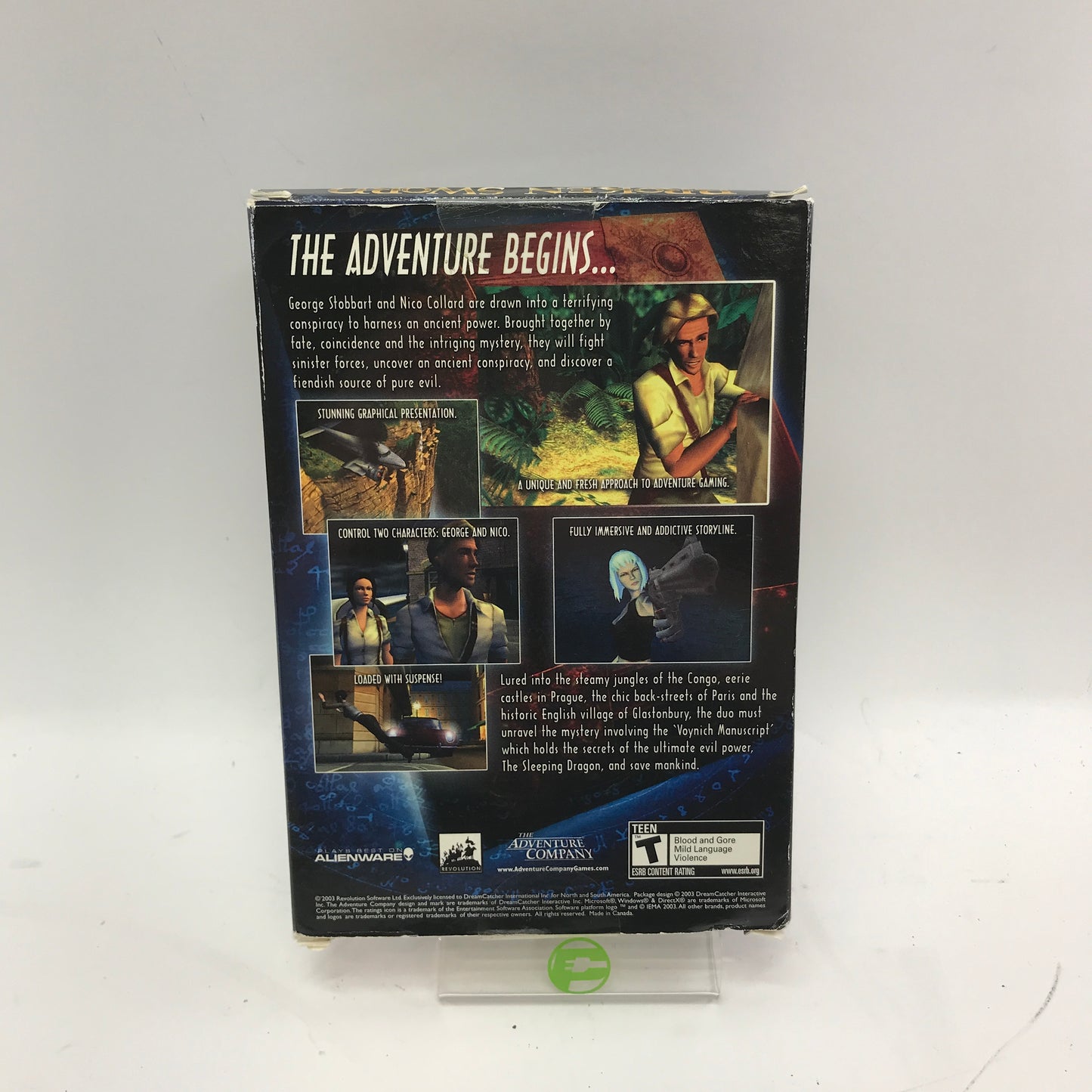 Broken Sword: The Sleeping Dragon (PC, 2003) Complete in Box CIB