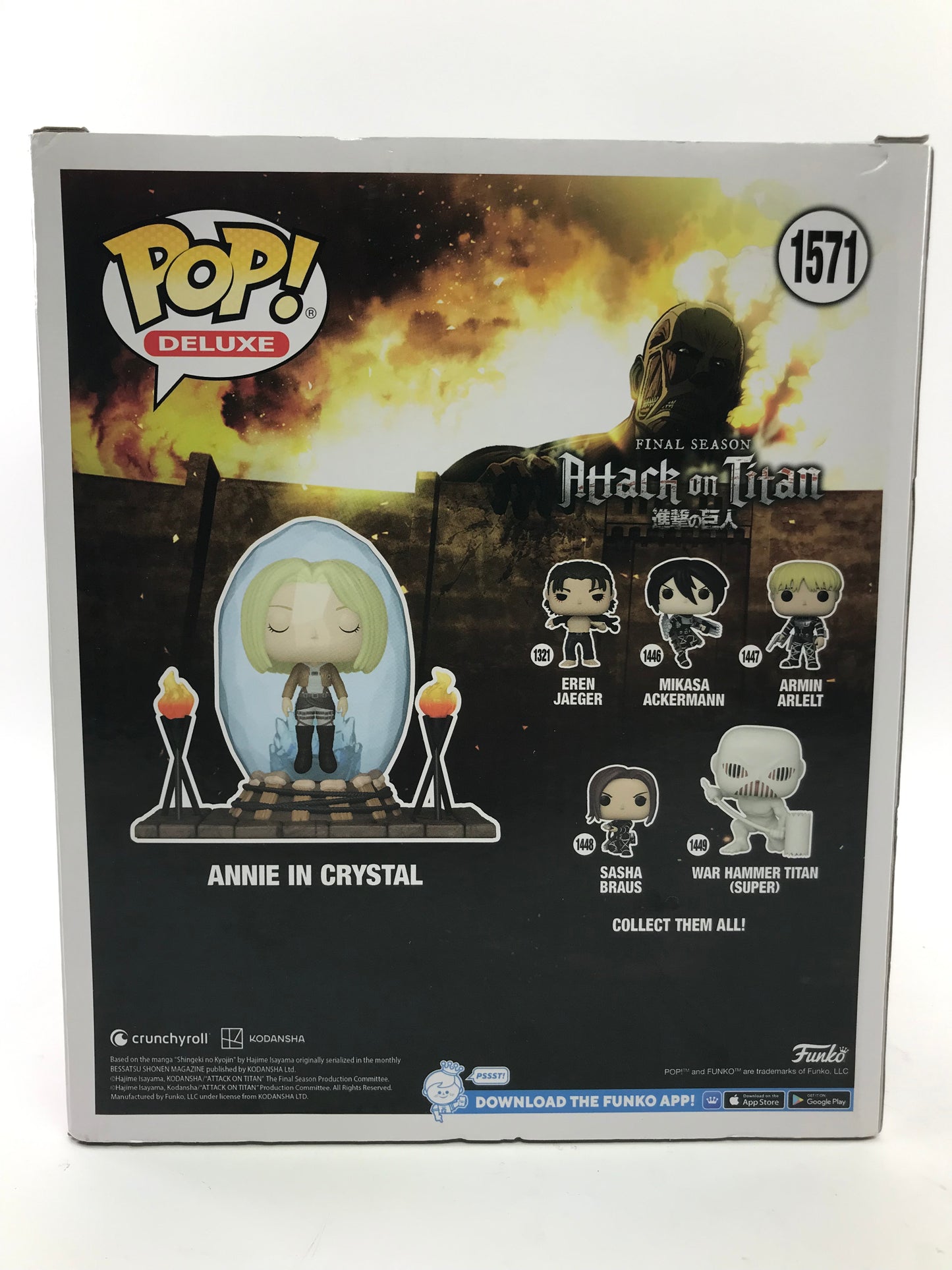 New Funko Pop Deluxe Annie In Crystal #1571 Hot Topic Exclusive