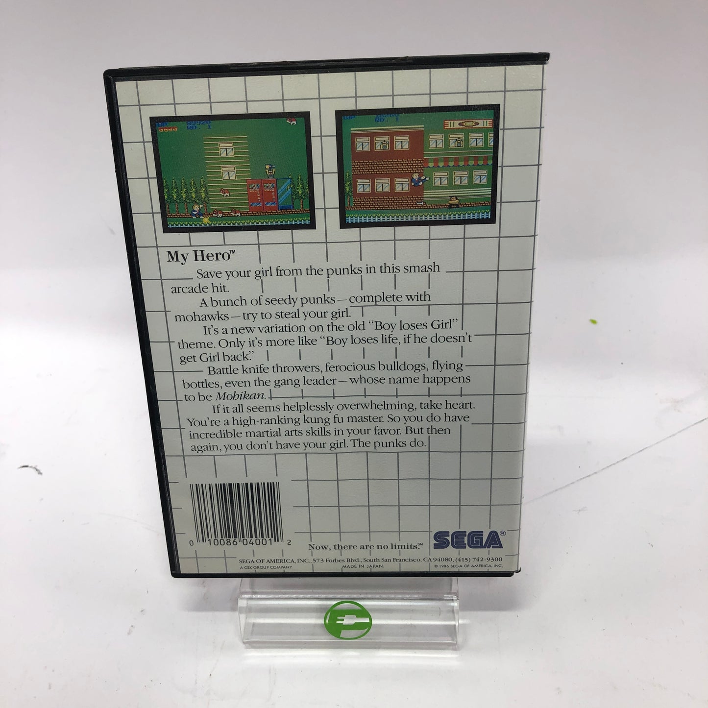 My Hero (Sega Master System, 1985) Complete in Box, CIB