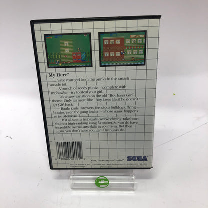 My Hero (Sega Master System, 1985) Complete in Box, CIB