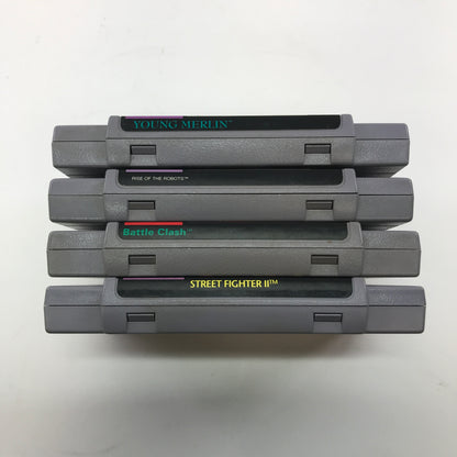 Lot of 4 Nintendo SNES Games All Tested and Work