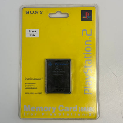 New Sony PlayStation 2 PS2 Memory Card  Black SCPH-10020U